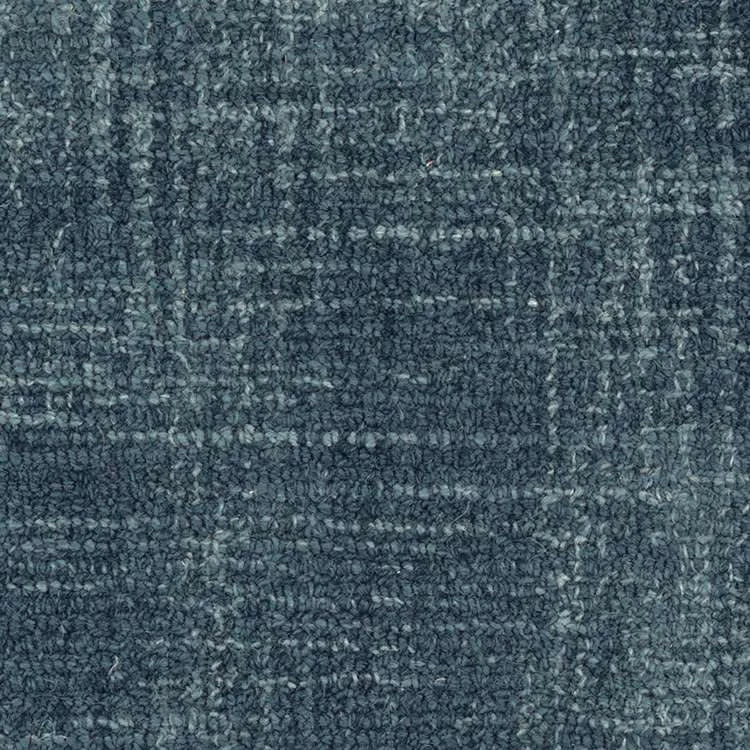 Crosshatch Hand Micro Hooked Wool Rug Swatch | Denim