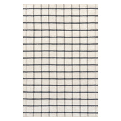 Renna Plaid Hand Tufted Wool Rug | Ivory