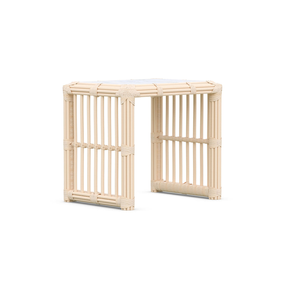 Beauvoir Outdoor Side Table | Ivory
