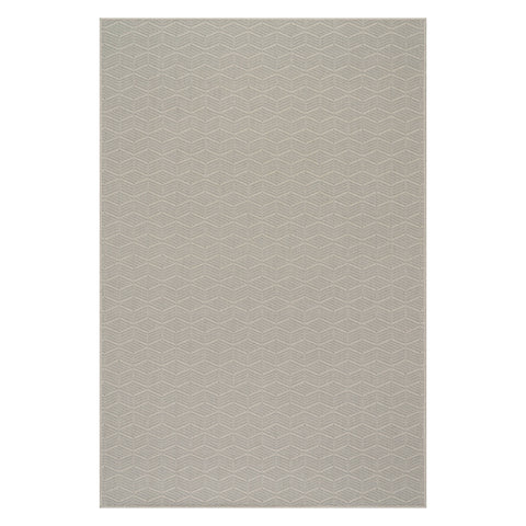 Vivi Chevron Woven Wool Custom Rug | Grey