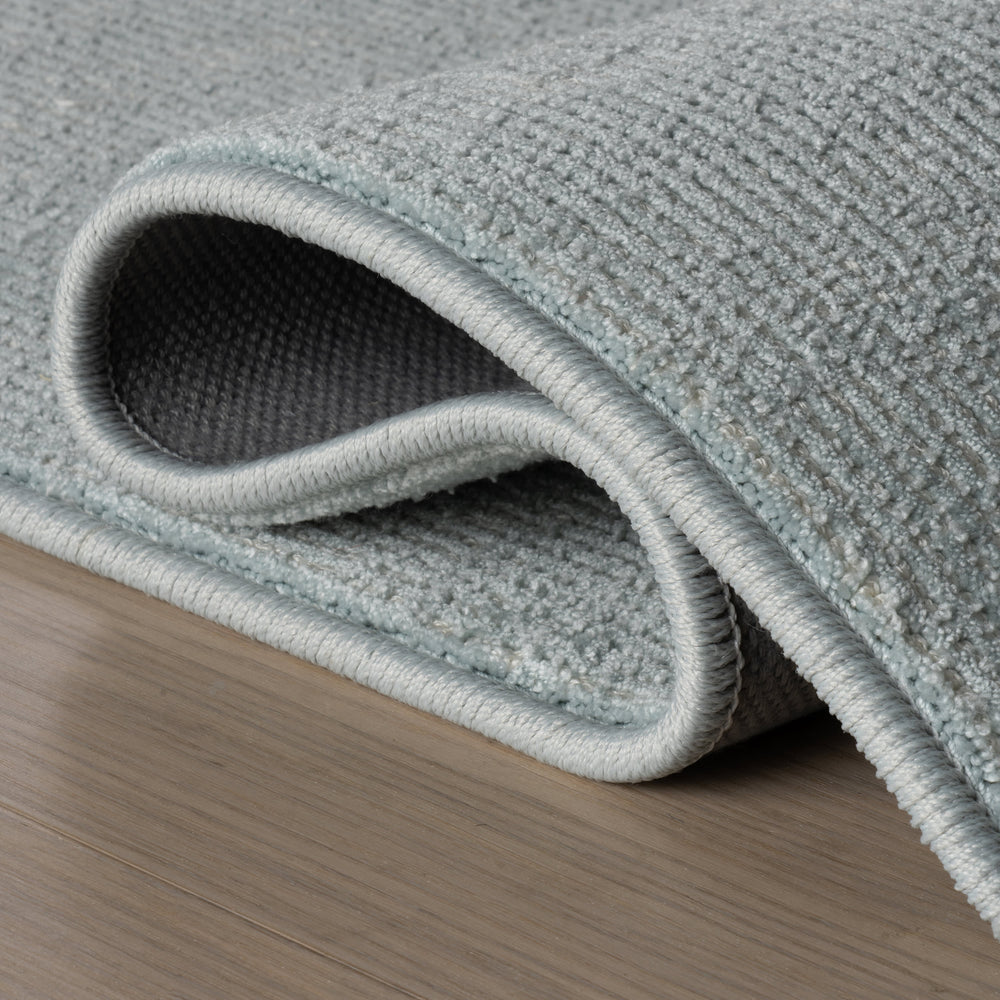 Delphine Textured Indoor/Outdoor Custom Rug | Blue