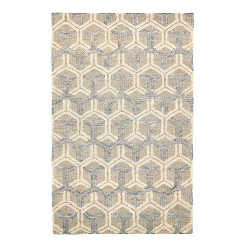 Tala Handwoven Jute Rug | Blue
