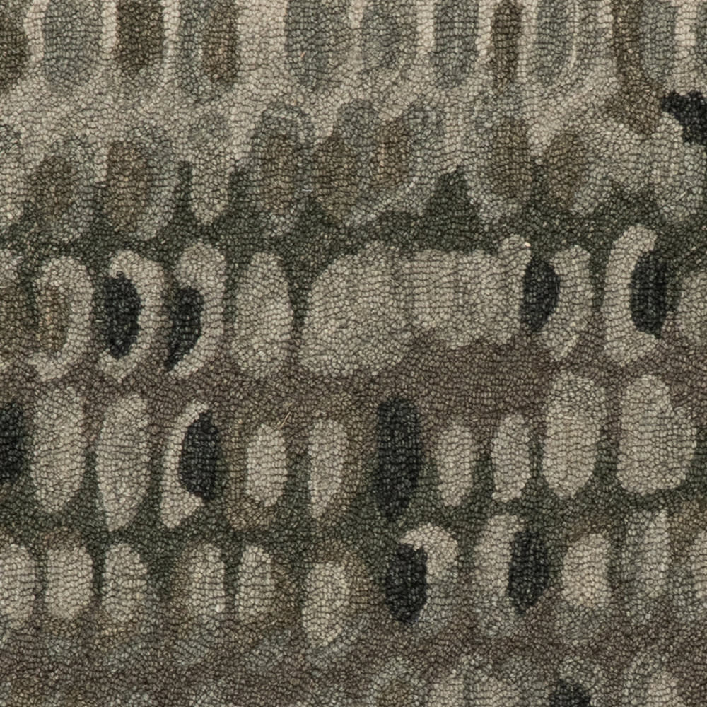 Paint Chip Hand Micro Hooked Wool Rug Swatch | Forest