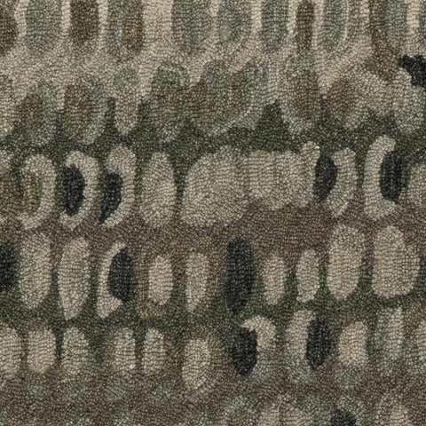 Paint Chip Hand Micro Hooked Wool Rug Swatch | Forest