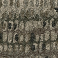 Paint Chip Hand Micro Hooked Wool Rug Swatch | Forest