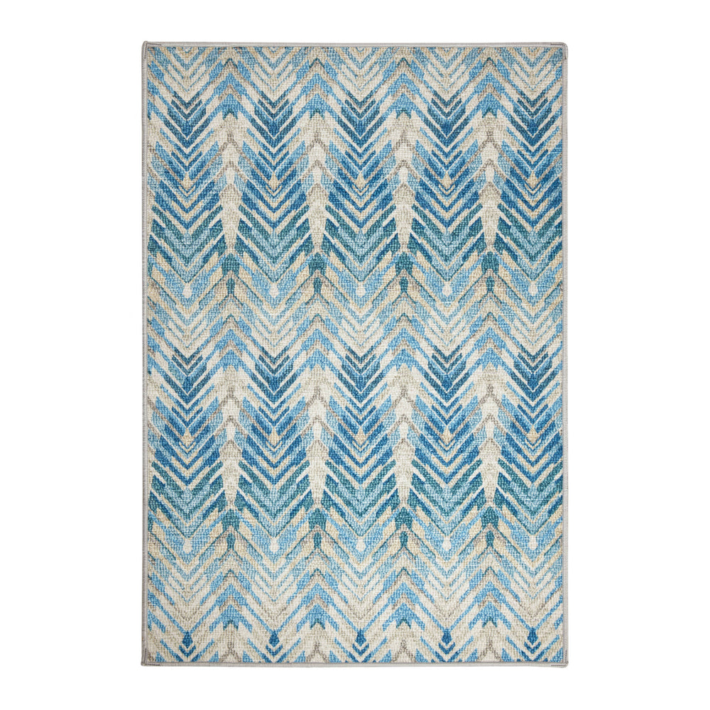 Seneca Machine Washable Rug | Blue