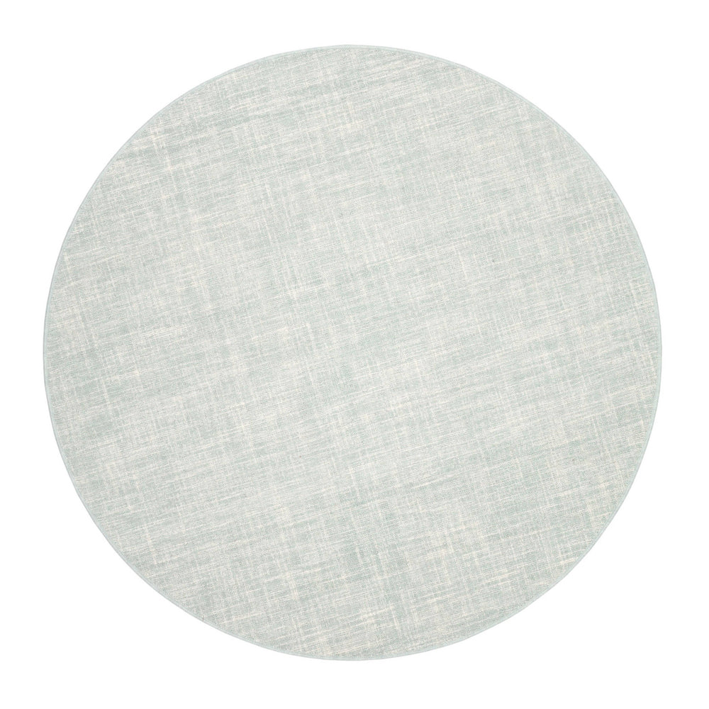 Crosshatch Hand Micro Hooked Wool Custom Rug | Sky