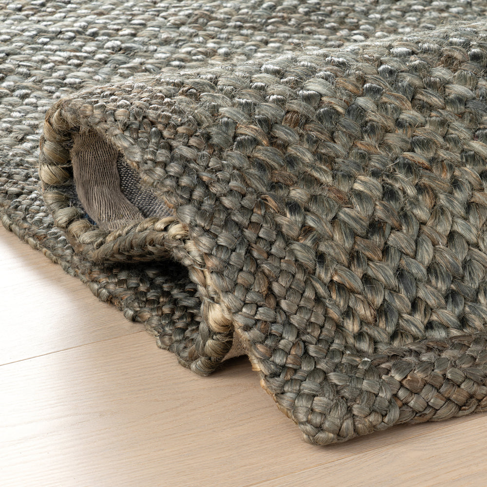 Thale Textured Handmade Jute Rug | Grey