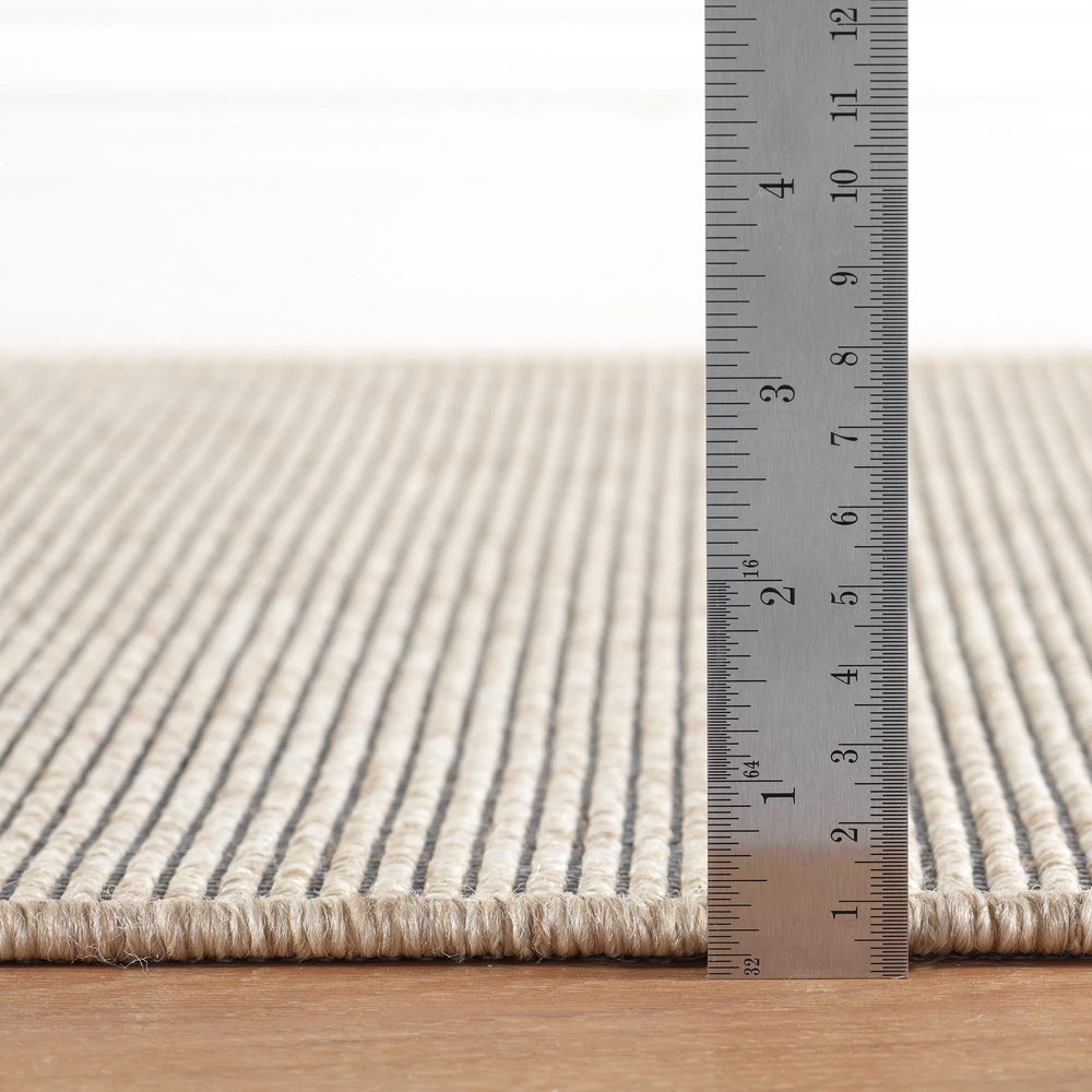 Russell Woven Indoor/Outdoor Custom Rug | Khaki