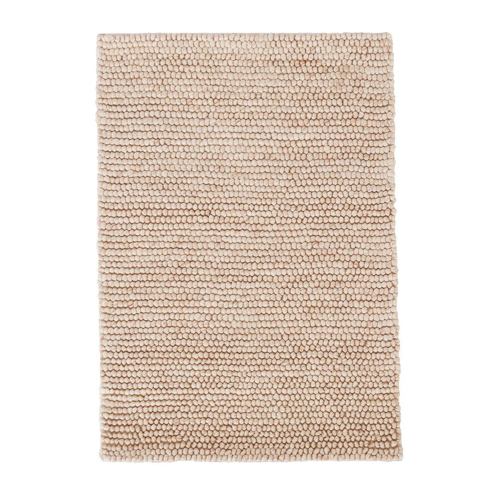 Niels Handwoven Woolviscose Rug | Latte