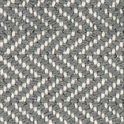 Herringbone Handwoven Cotton Rug Swatch | Swedish Blue