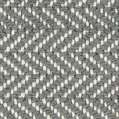 Herringbone Handwoven Cotton Rug Swatch | Swedish Blue