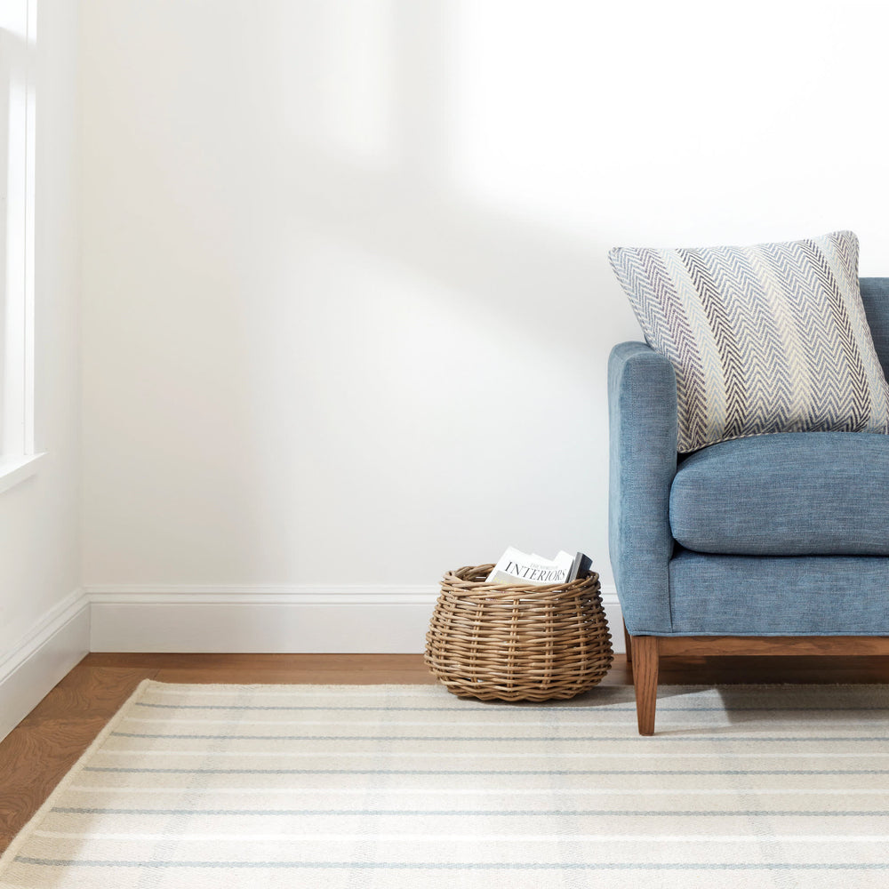 Jackson Woven Wool Custom Rug | Beige/Slate