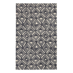 Titan Hand Micro Hooked Wool Rug | Black