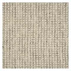 Yadira Geometric Woven Wool Custom Rug | Grey