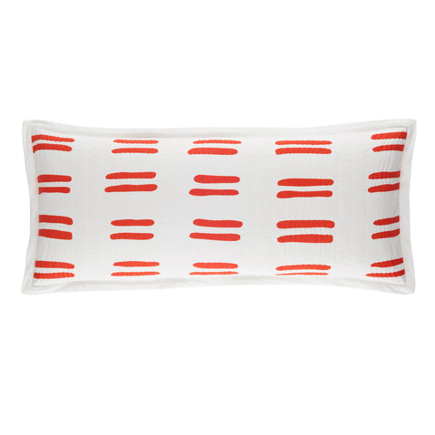 Bold Strokes Decorative Pillow Cover | Tangerine