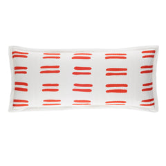 Bold Strokes Decorative Pillow Cover | Tangerine