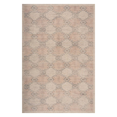 Sahi Traditional Diamond Washable Rug | Peach