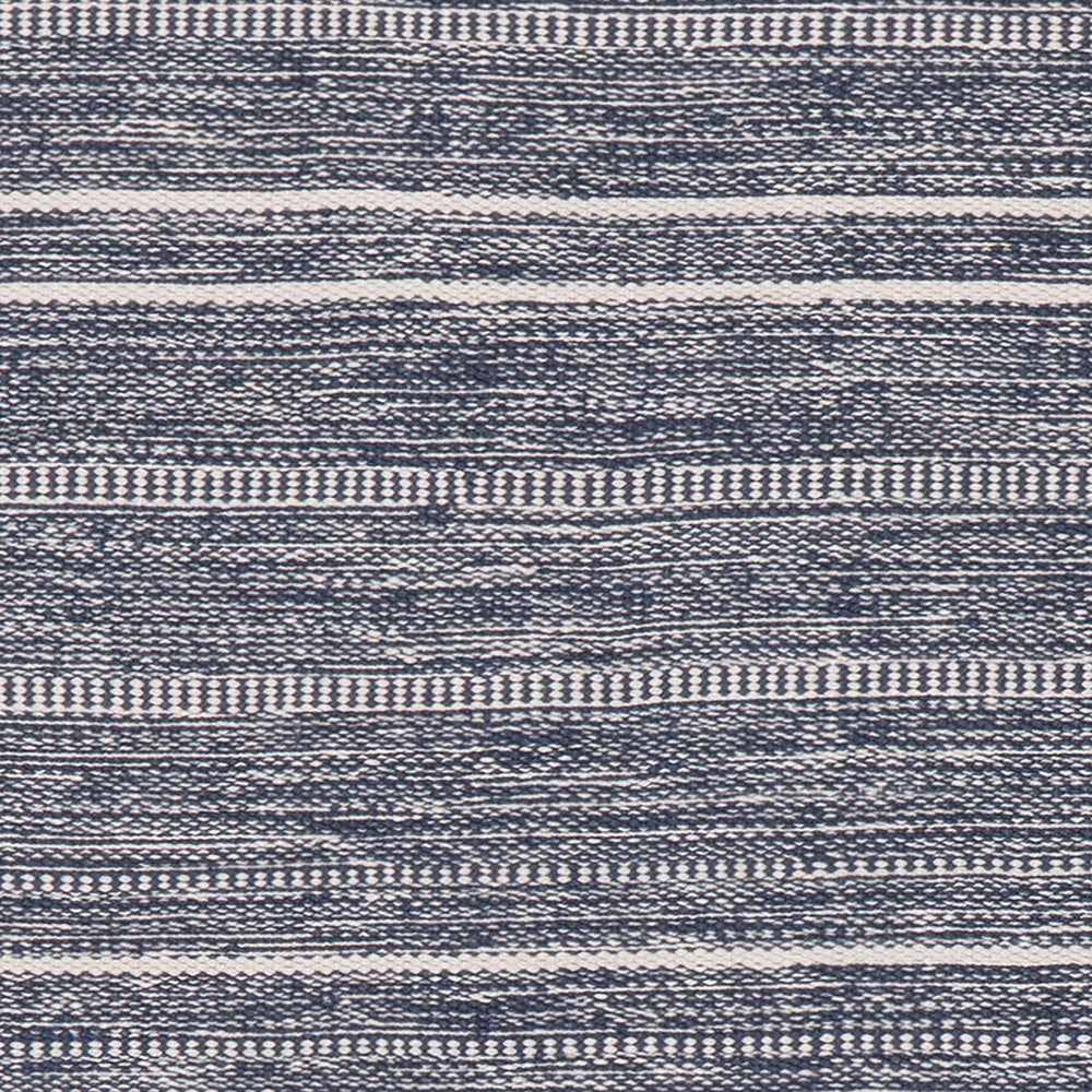 Skipper Stripe Handwoven Indoor/Outdoor Rug Swatch | Navy