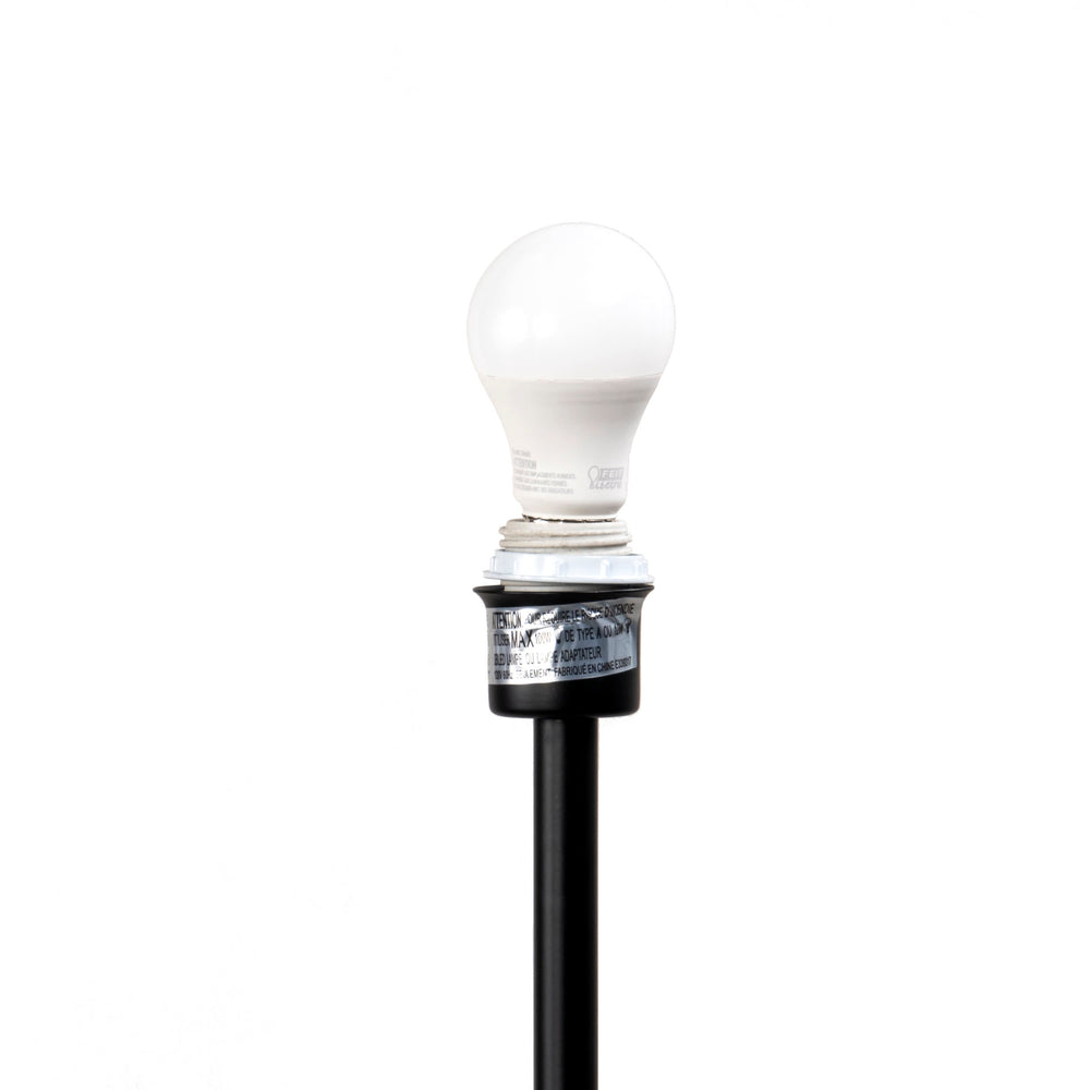 60-inch Iron Modern Shelf Floor Lamp | Black