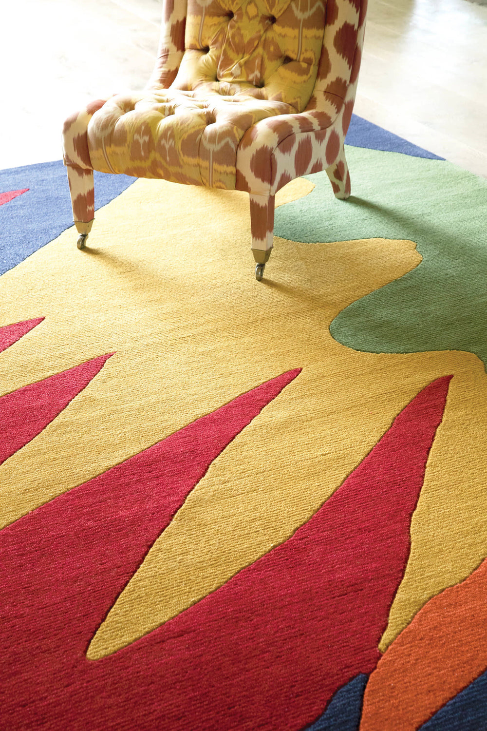 Graphic Hand Tufted Wool Rug | Multi