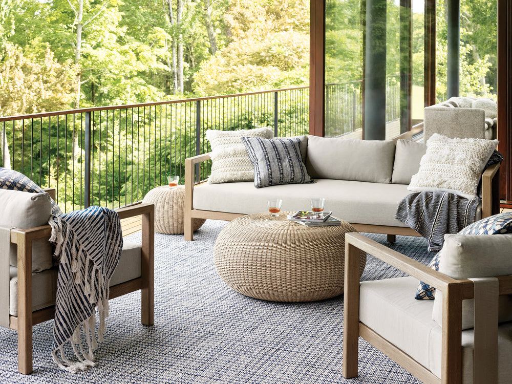 Journey Handwoven Indoor/Outdoor Rug | Blue