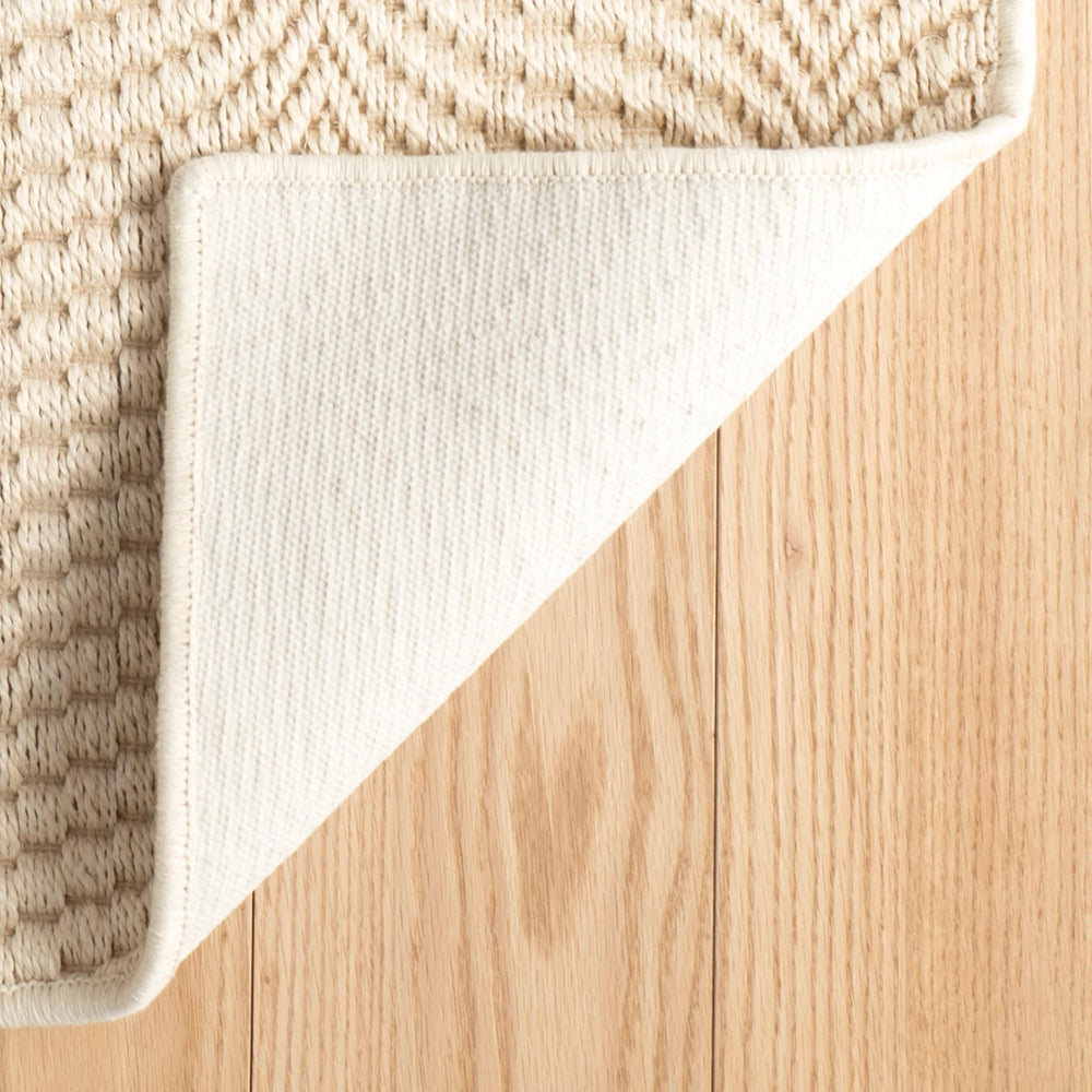 Wave Woven Sisal Custom Rug | Sand