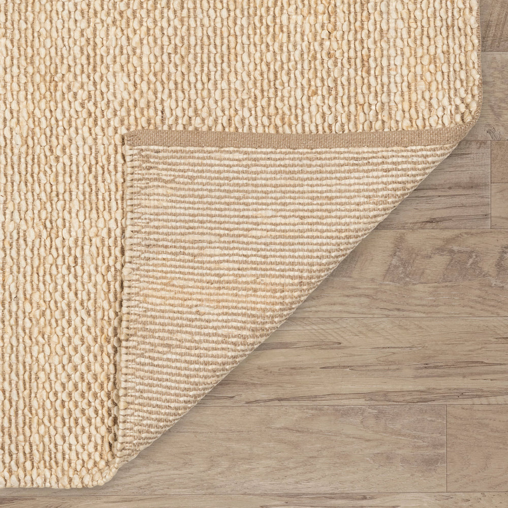 Textured Handwoven Jute Rug | Natural