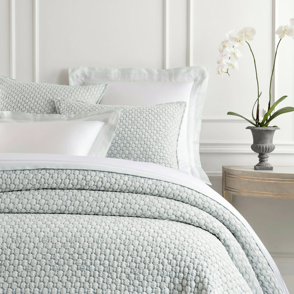 Lodi Matelasse Coverlet | Sky