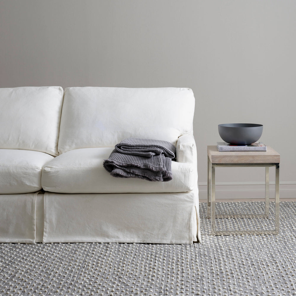 Hobnail Handwoven Performance Rug | Grey