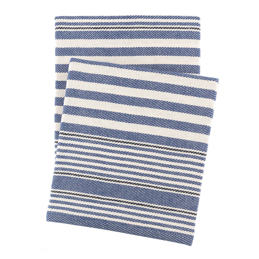 Rugby Stripe Throw | Denim