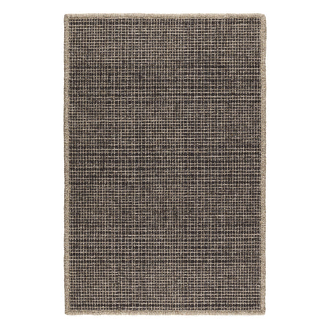 Checkers Woven Wool Custom Rug | Shale