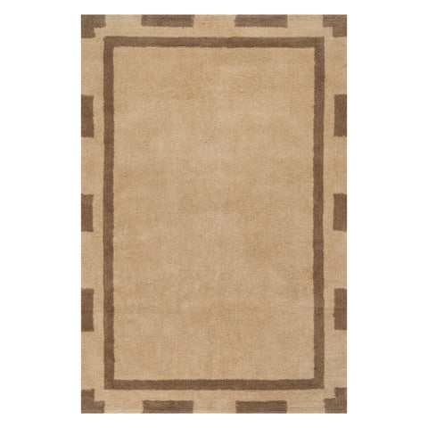Orlina Bordered Cotton Rug | Cream