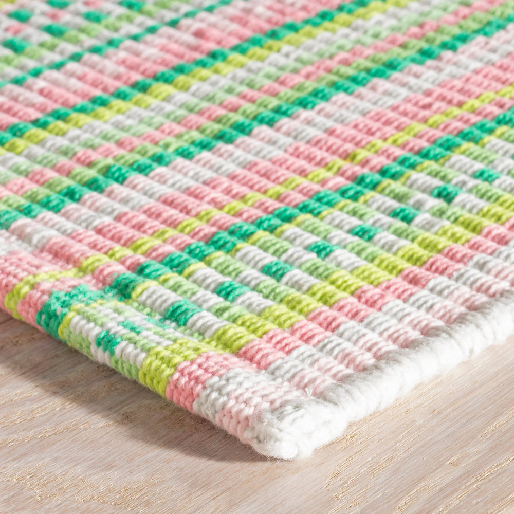 Hannah Handwoven Cotton Rug | Watermelon