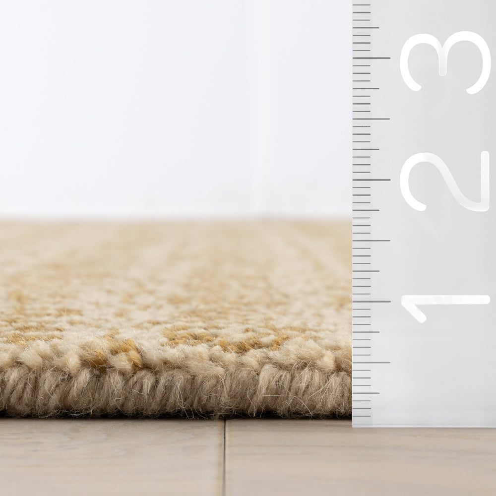 Tullie Hand Knotted Wool Rug | Ochre
