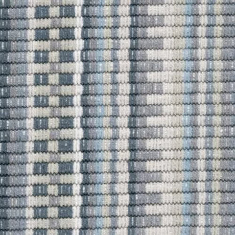 Lucky Stripe Handwoven Cotton Rug Swatch | Grey