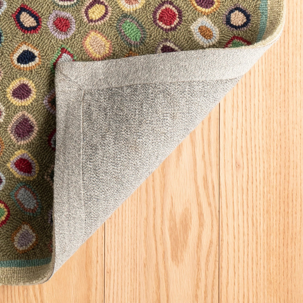 Cats Paw Hand Micro Hooked Wool Rug | Sage