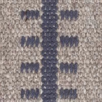Tailor Stripe Woven Wool Custom With Attached Rug Pad Rug Swatch | Navy
