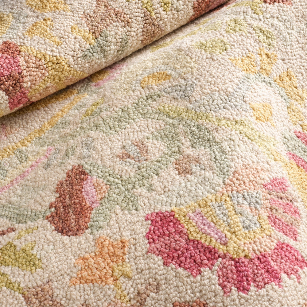 Ines Hand Micro Hooked Wool Rug | Multi