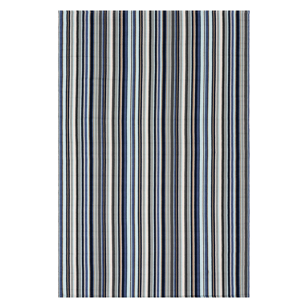 Westbrook Stripe Handwoven Indoor/Outdoor Rug | Blue