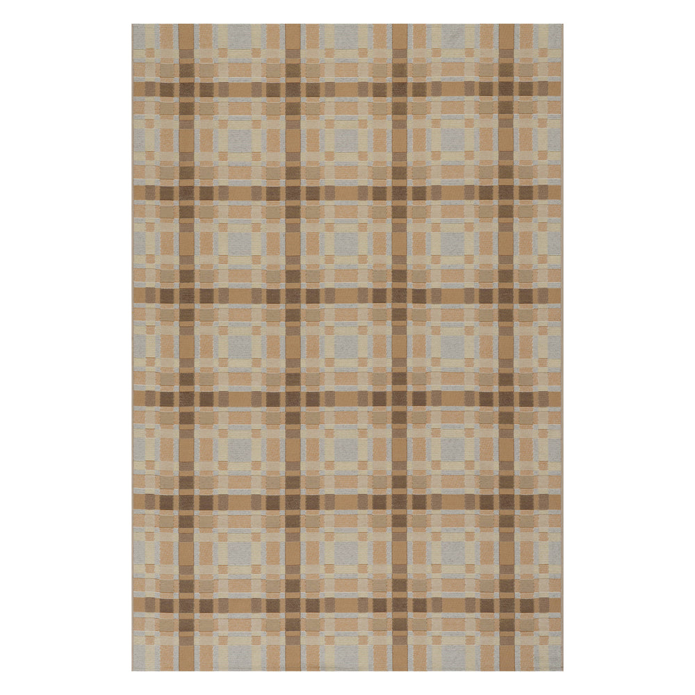 Mesael Modern Plaid Indoor Rug | Tan