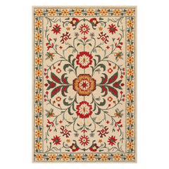 Shangrila Folk Floral Wool Rug | Multicolor