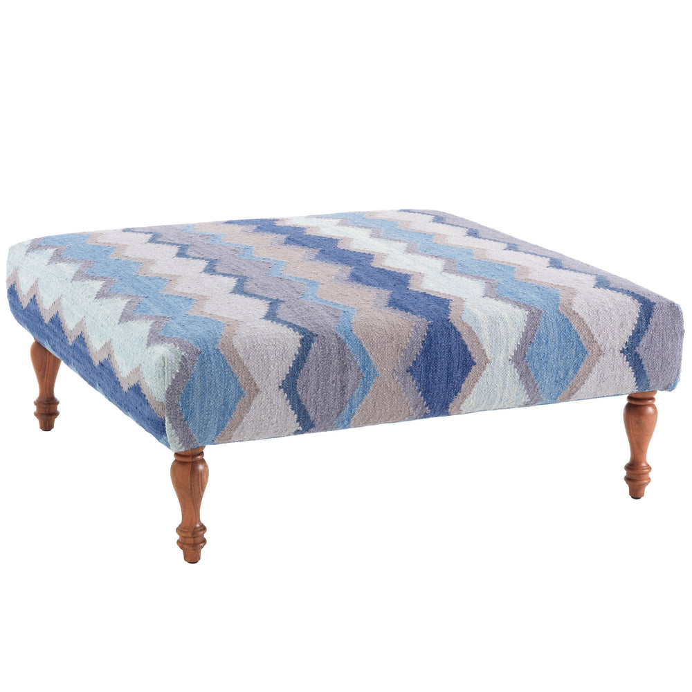 Safety Net Rug Ottoman | Blue
