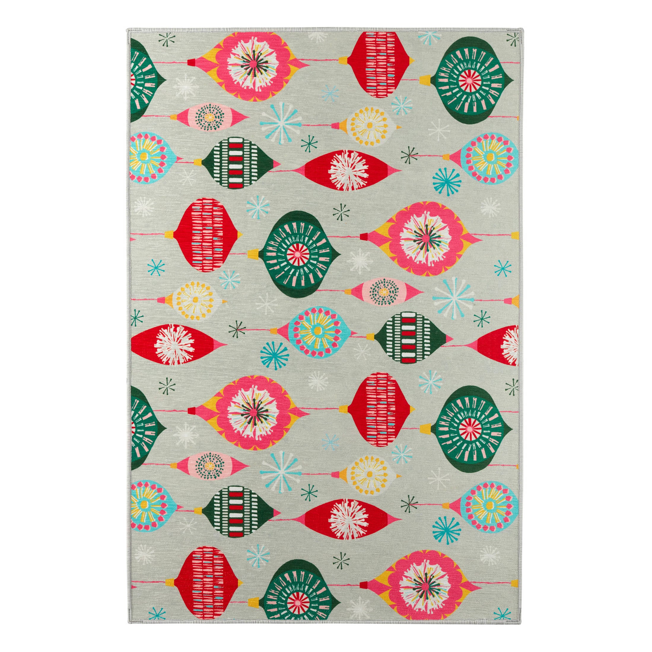 Ornament Pattern Rug Ornaments Machine Washable Rug | Multi – Annie Selke