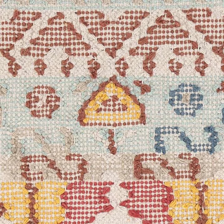 Kara Kilim Handwoven Cotton Rug Swatch | Multi