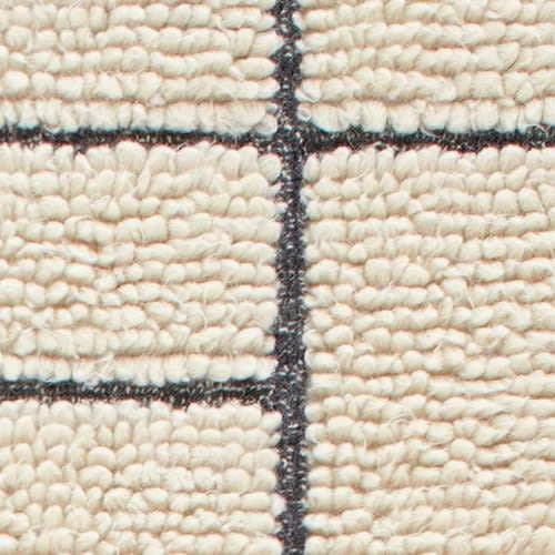 Cowan Hand Tufted Wool Rug Swatch | Ivory/Grey