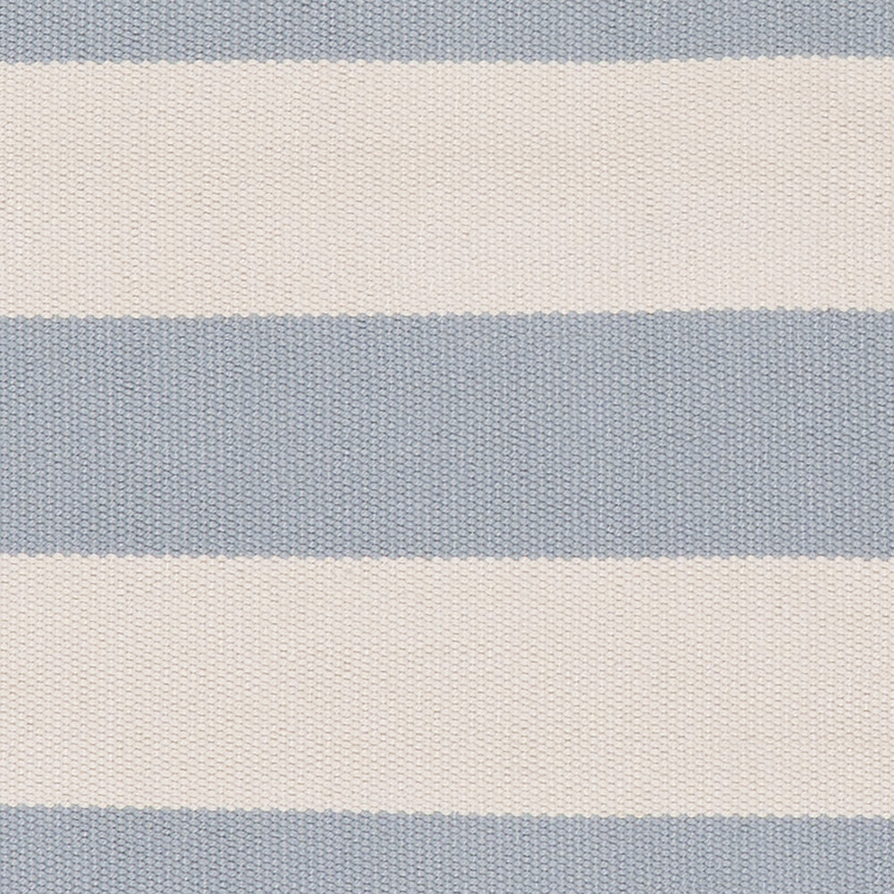 Banks Stripe Handwoven Indoor/Outdoor Rug Swatch | Swedish Blue