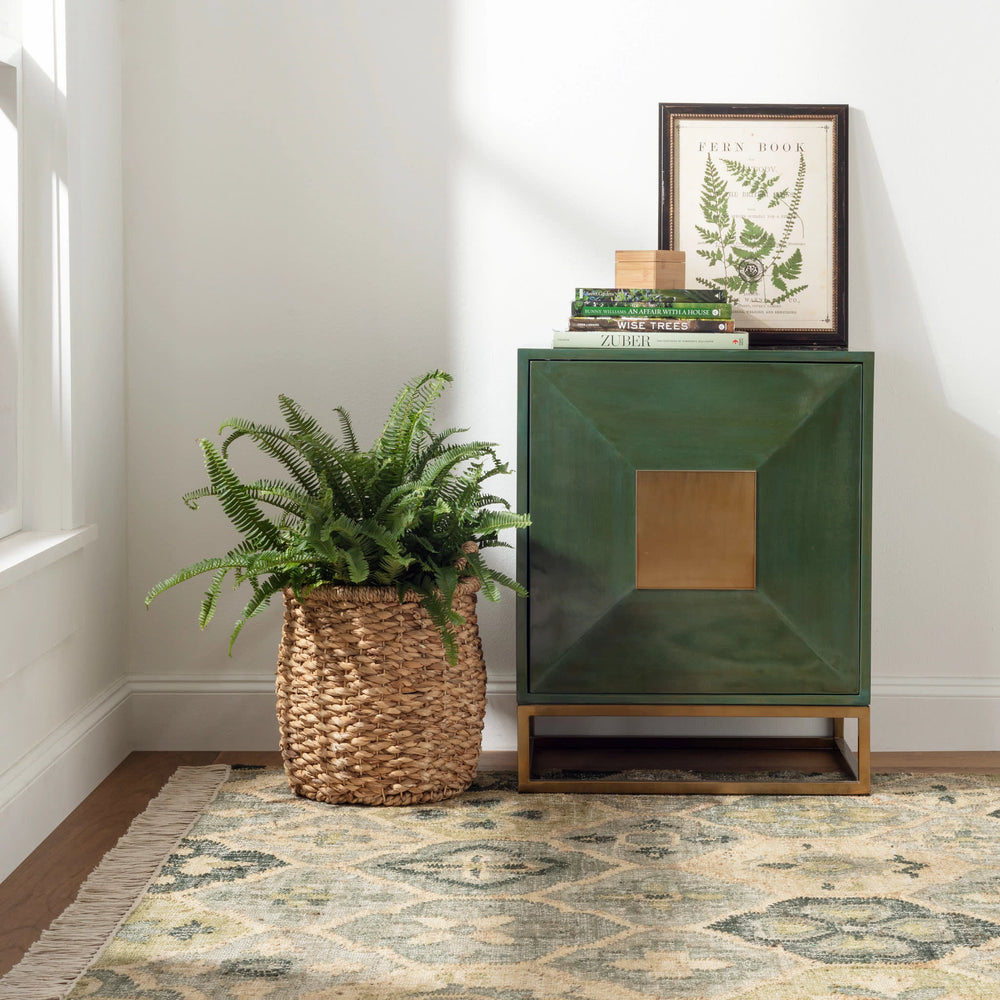 Pali Handwoven Jute Rug | Evergreen