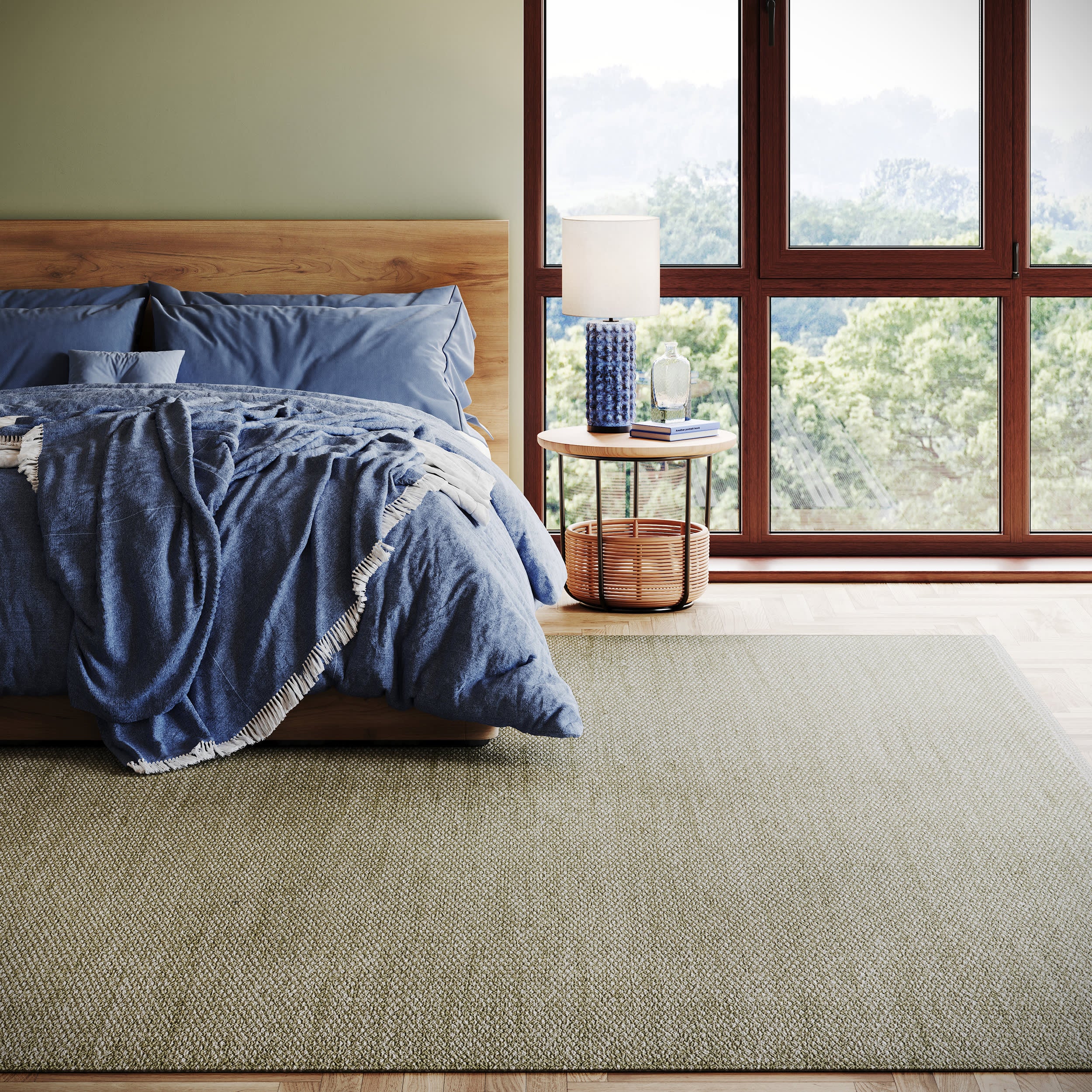 Pebble Handwoven Performance Rug | Green – Annie Selke