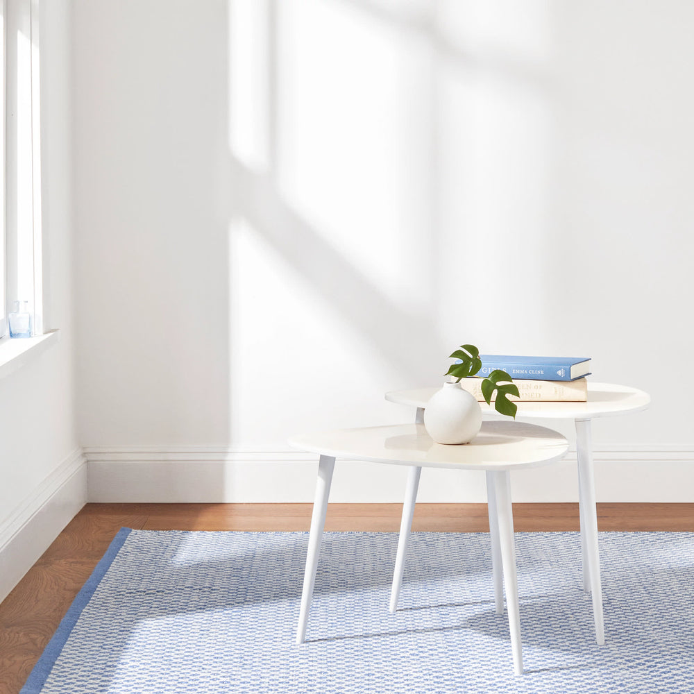 Mainsail Handwoven Indoor/Outdoor Rug | French Blue